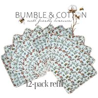 Spring Birds on blue Paperless Towels
