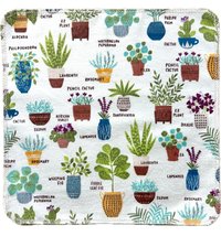 Potted Plants Paperless Towels || Unpaper Towels || Eco Sustainable Zero Waste Kitchen 12x12 Sheets