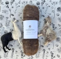 Llama Roving || processed & ready to spin 