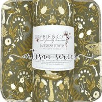 Lunar & Celestial Mushrooms Paperless Towels || Reusable Paper Towels || Artisan Series || Hazelwood