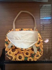 Handmade Botanical Cotton Tote Bag | Nature-Inspired Farmers Market Shopping Bag