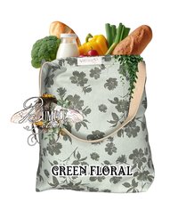 Botanical Cotton Tote Bag | Farmers Market Shopping Bag