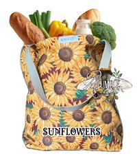 Botanical Cotton Tote Bag | Farmers Market Shopping Bag