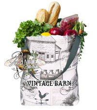Botanical Cotton Tote Bag | Farmers Market Shopping Bag