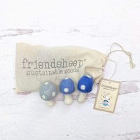 Mini Mushrooms - Set of 3 w/bag