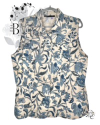 Linen&Botanical Sleeveless Jacket χℓαяgє