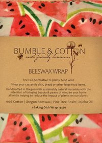 Beeswax CASSEROLE Baking·Dish 13x20 || Eco-Friendly Food Wraps || Plastic-Free