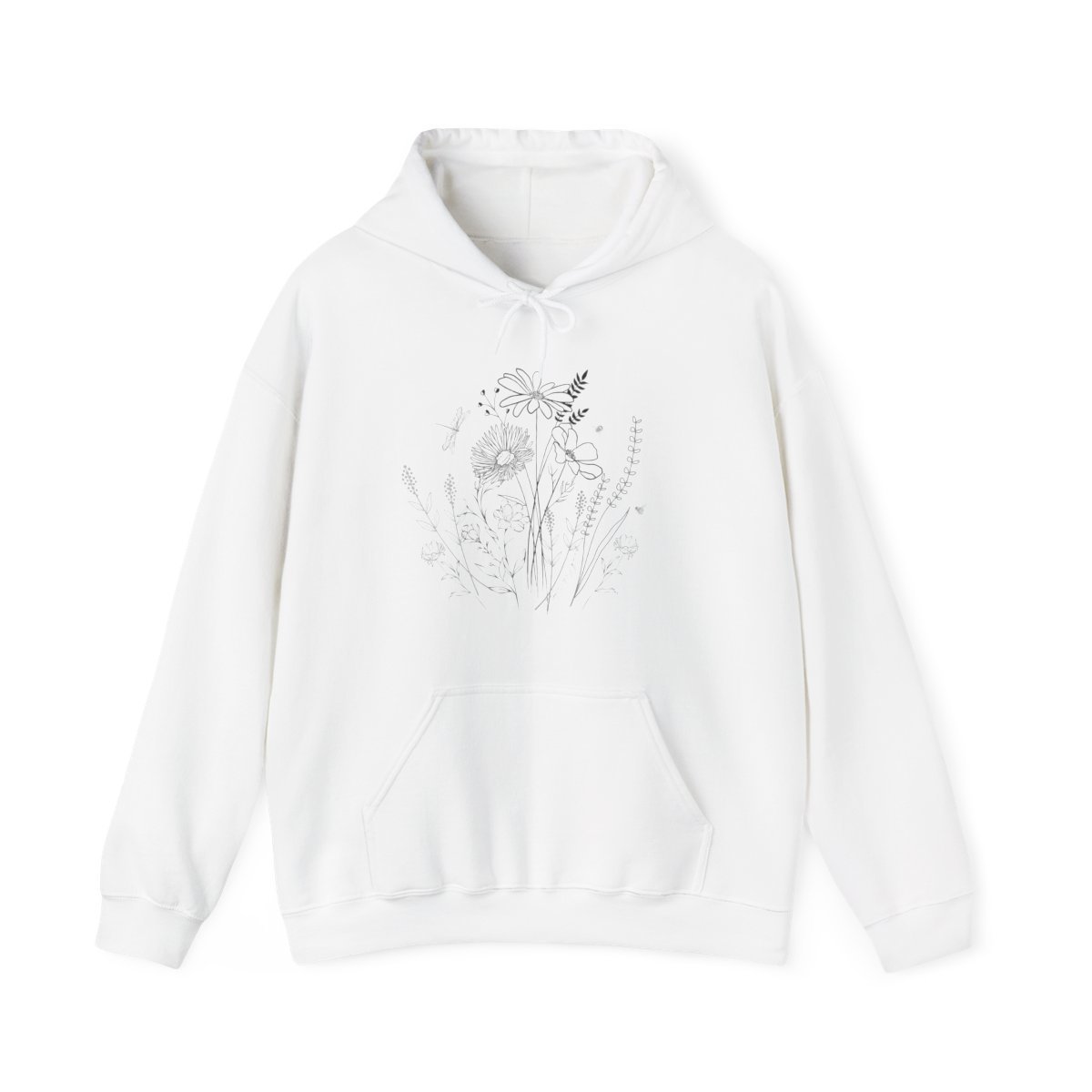 Wildflowers Unisex Hoodie || Wildflower Hoodie || Flower Garden Hoodie