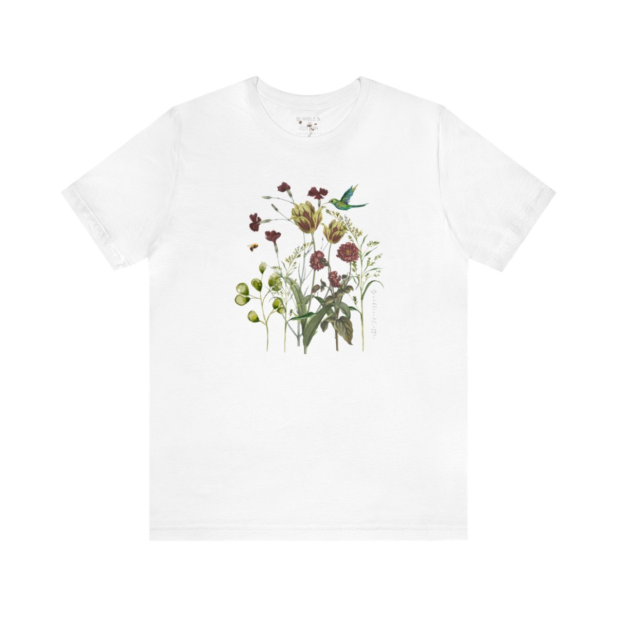 Botanicals & Hummingbird Tee || Unisex Fit 