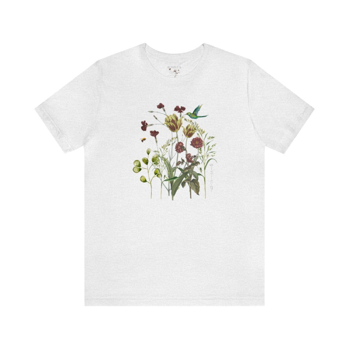 Botanicals & Hummingbird Tee || Unisex Fit 