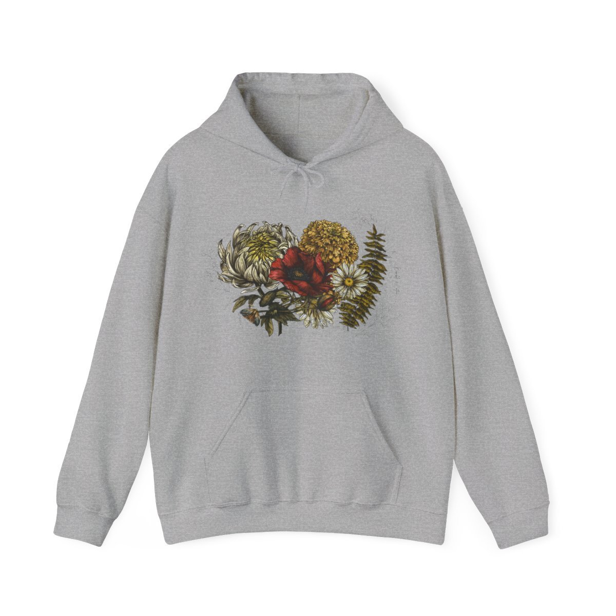 Floral Botanical Hoodie Sweatshirt