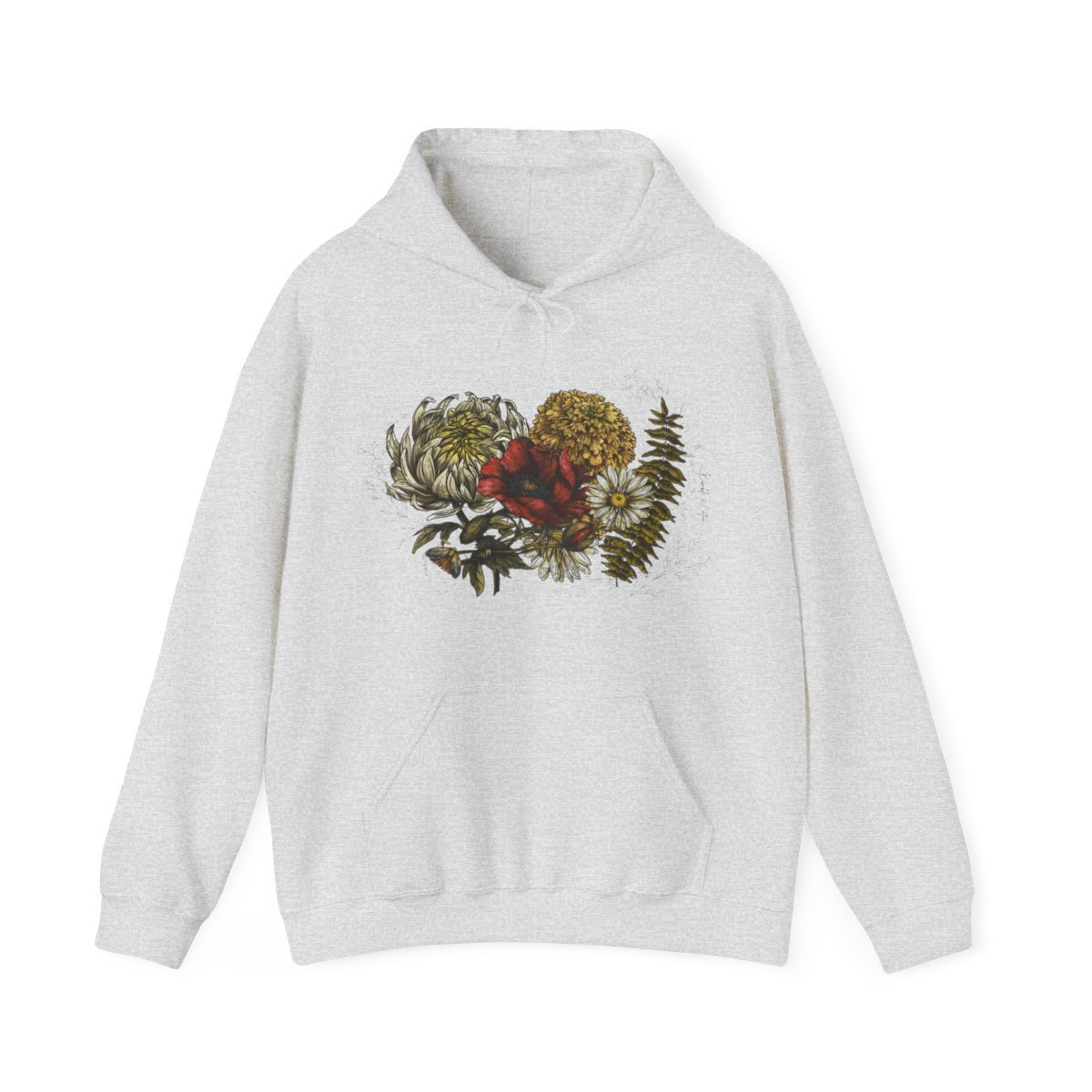 Floral Botanical Hoodie Sweatshirt