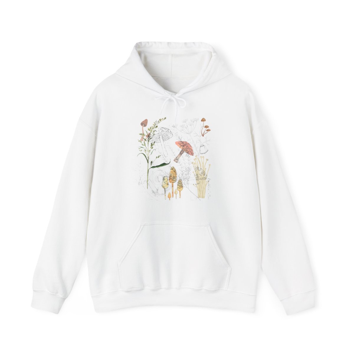 Mushroom Collage Hoodie Sweatshirt
