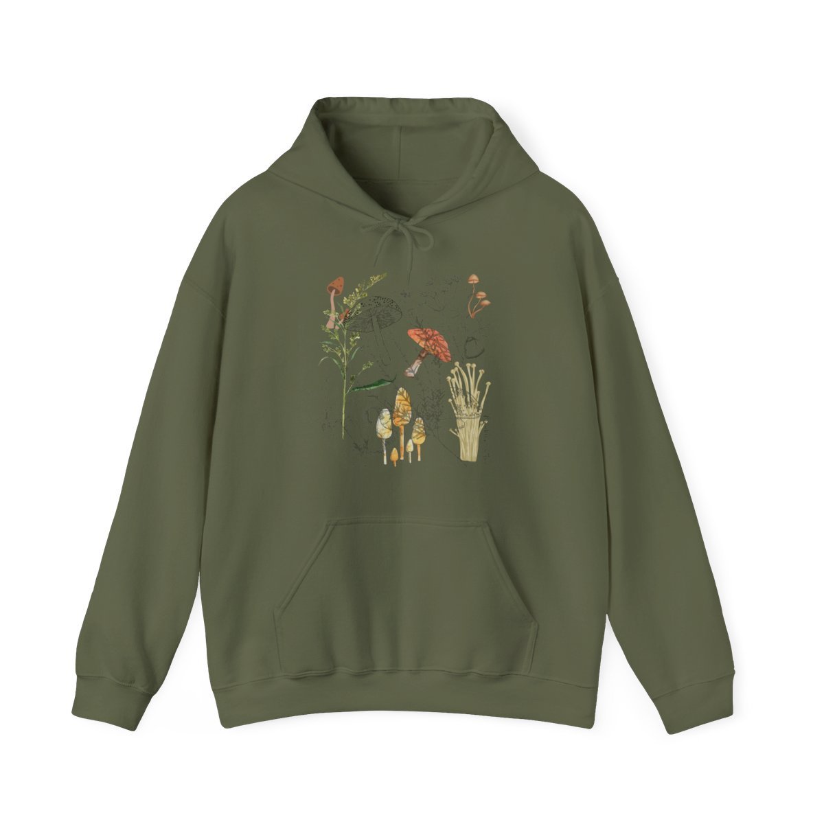 Mushroom Collage Hoodie Sweatshirt