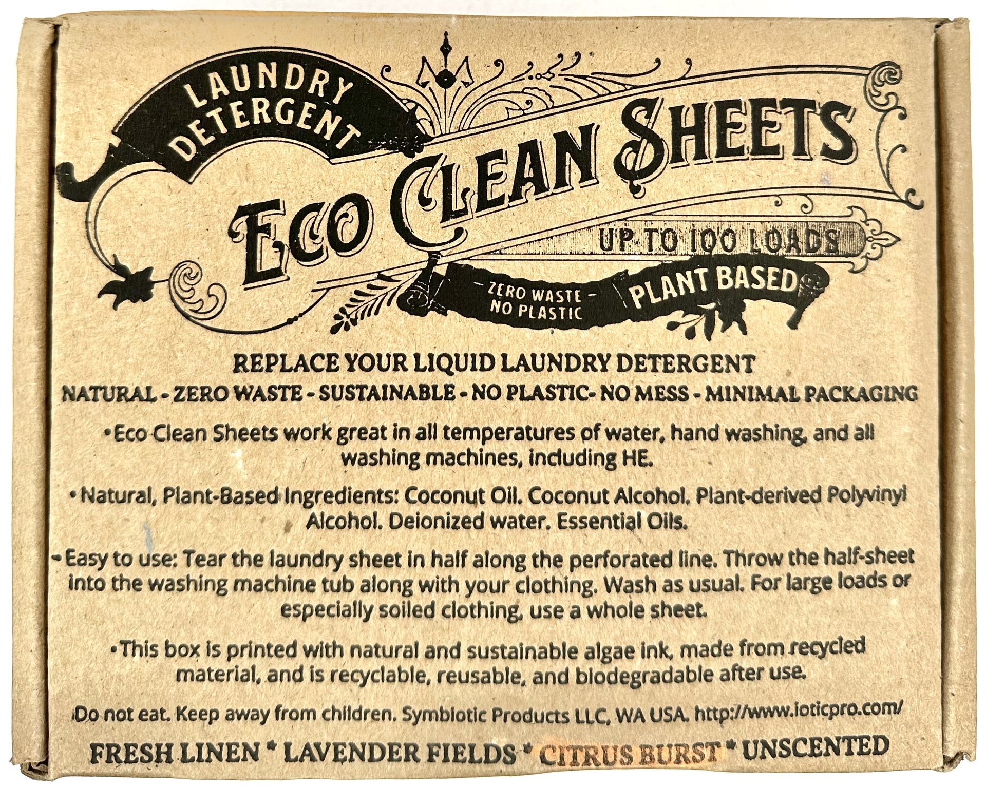ECO Laundry Sheets || Plastic-Free Natural Laundry Soap