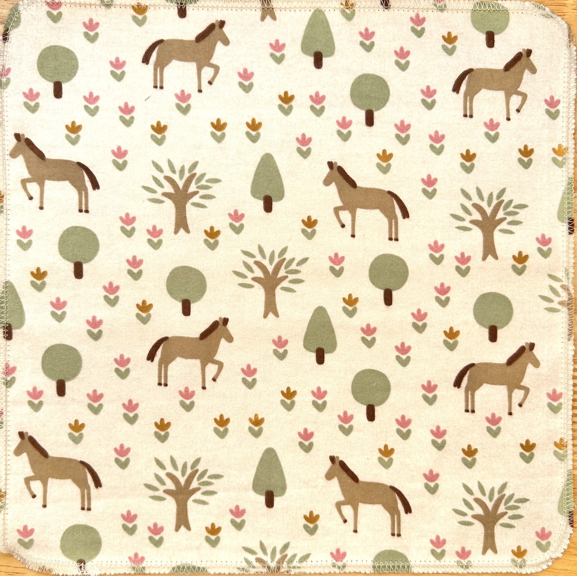 Horses & Trees Paperless Towels || Horse Unpaper Towels || 12x12 Sheets || Eco Gift || Horse Lover Gift