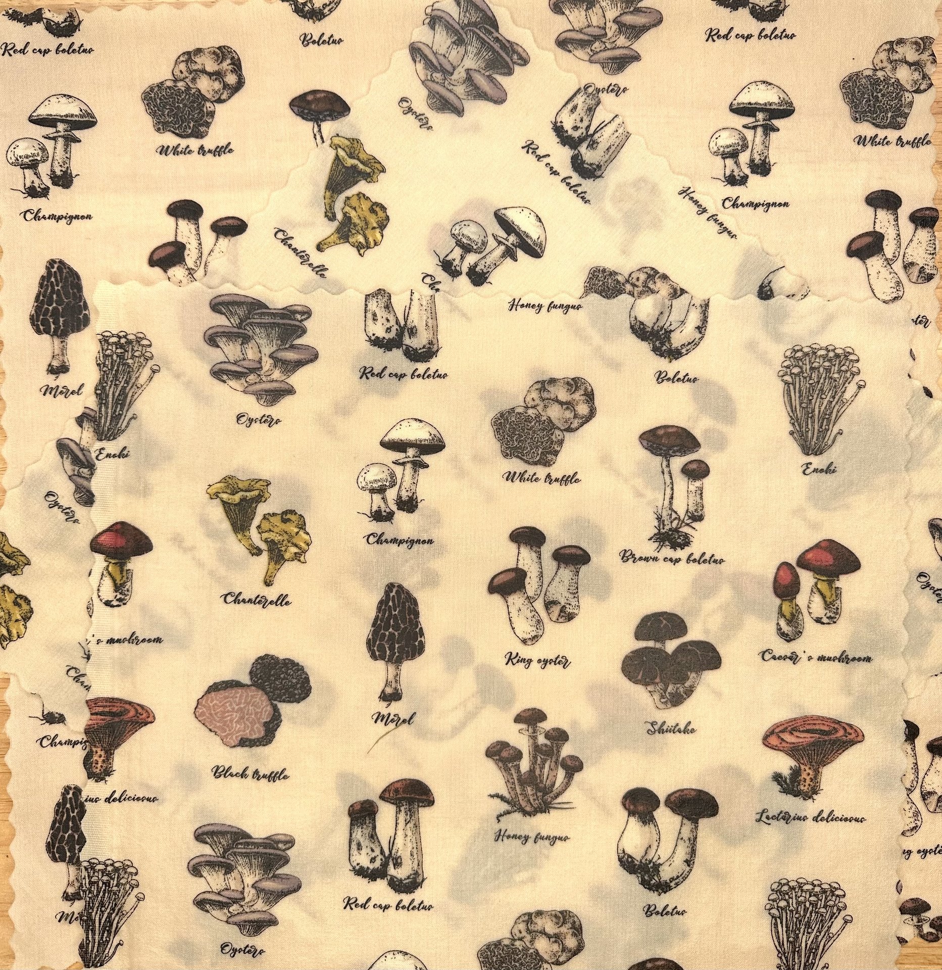 BEESWAX WRAPS 3-pack Mushroom-Lover