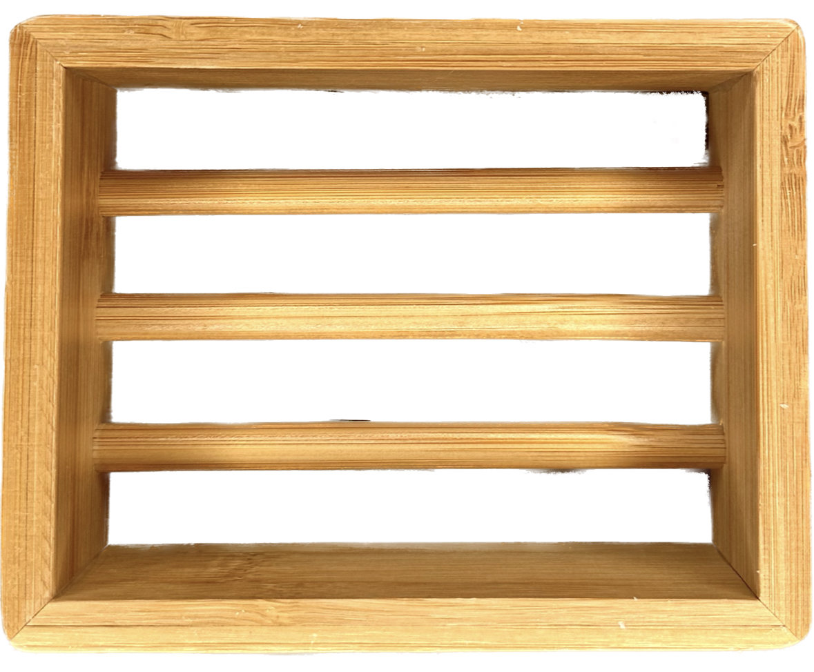 Bamboo Dish-Soap Tray for Solid Dish Soap