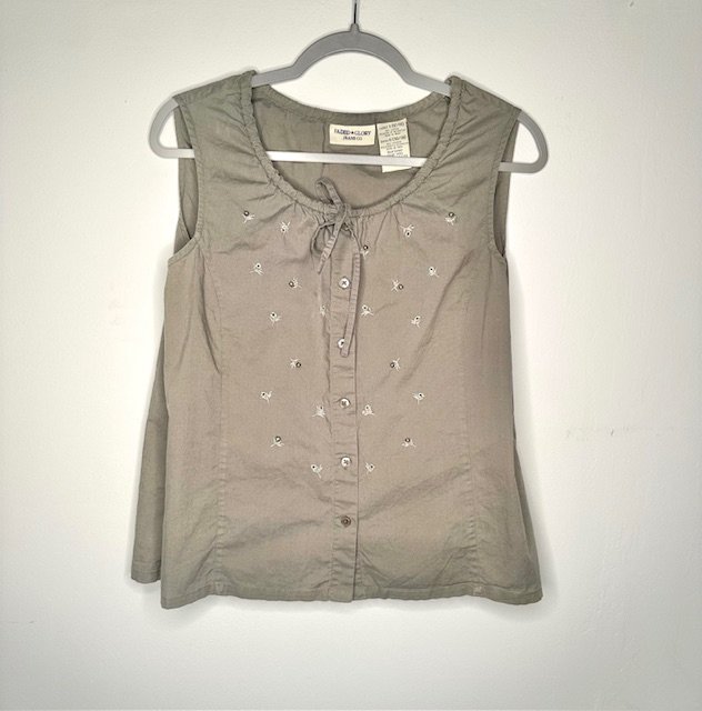 Green&Flowers Cotton Top ℓαяgє
