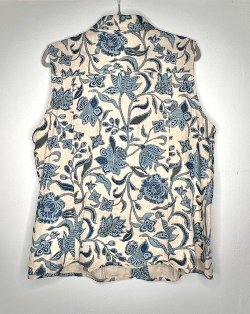 Linen&Botanical Sleeveless Jacket χℓαяgє