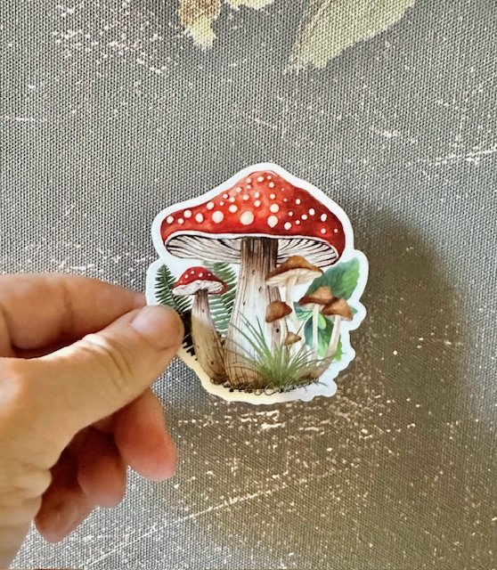 Amanita Mushroom Sticker