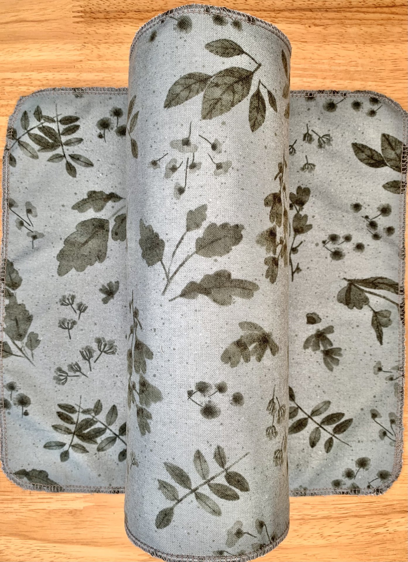 Botanical Leaves Paperless Towels || Unpaper Towels || Eco Kitchen Gift Botanical || 12x12 Sheets