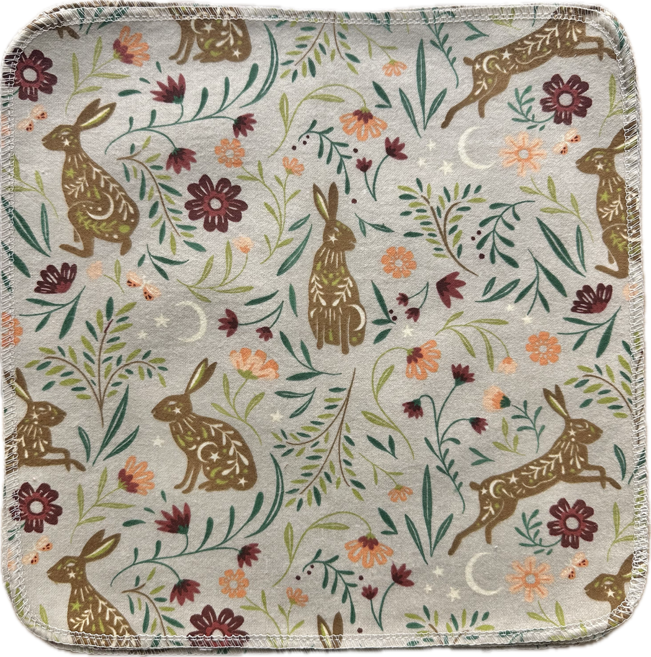 Celestial Rabbits Paperless Towels  || Eco-Friendly Gift || Unpaper Towels 12x12 Sheets