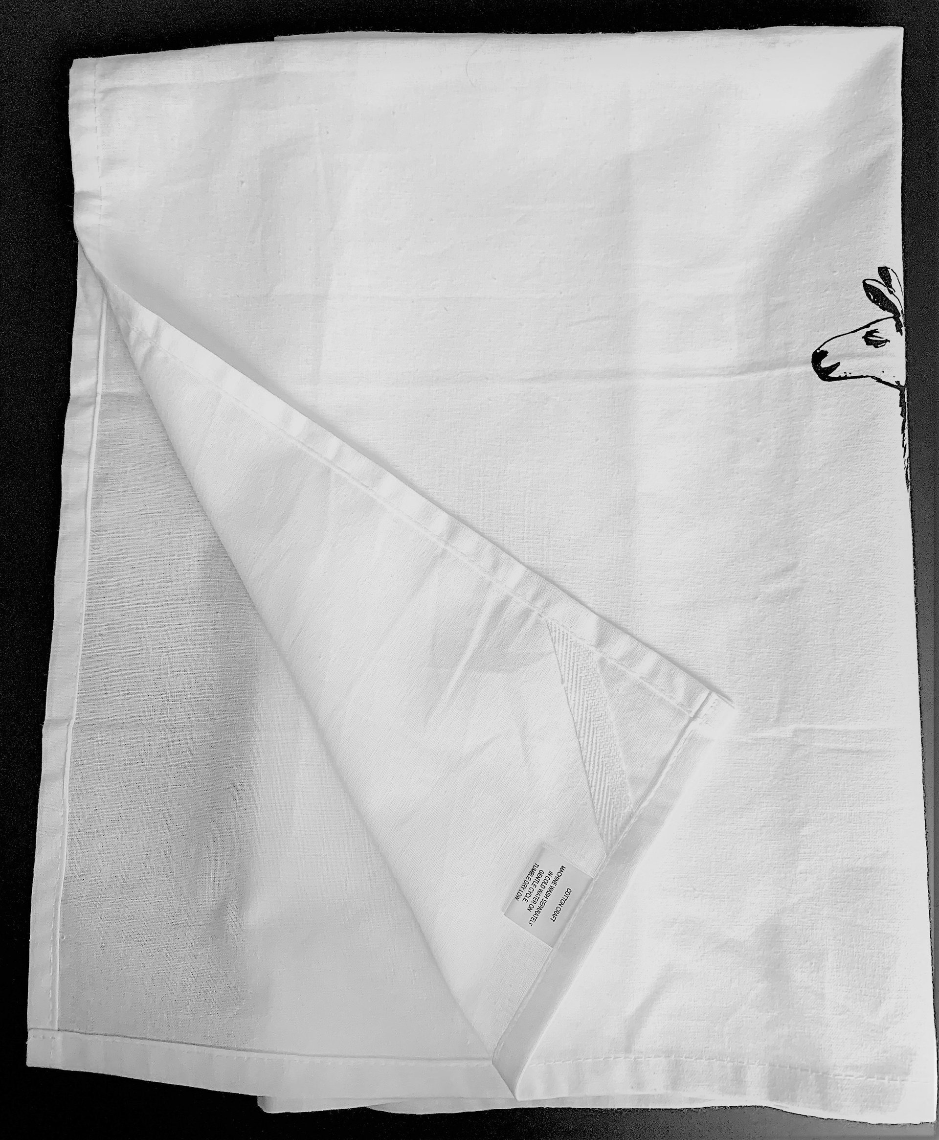 Llama Tea Towel || Vintage Llama Art