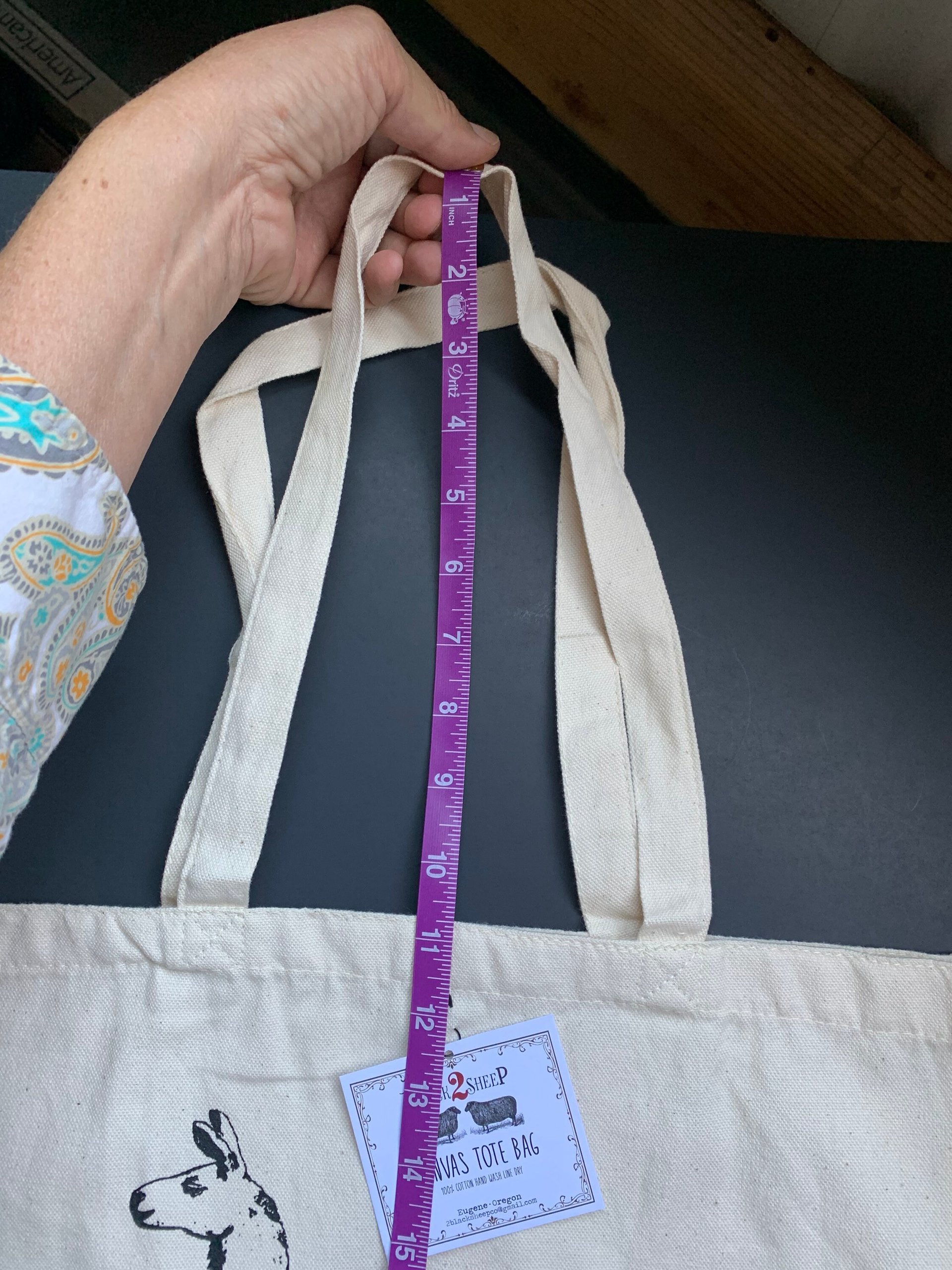 Canvas Llama Tote Bag