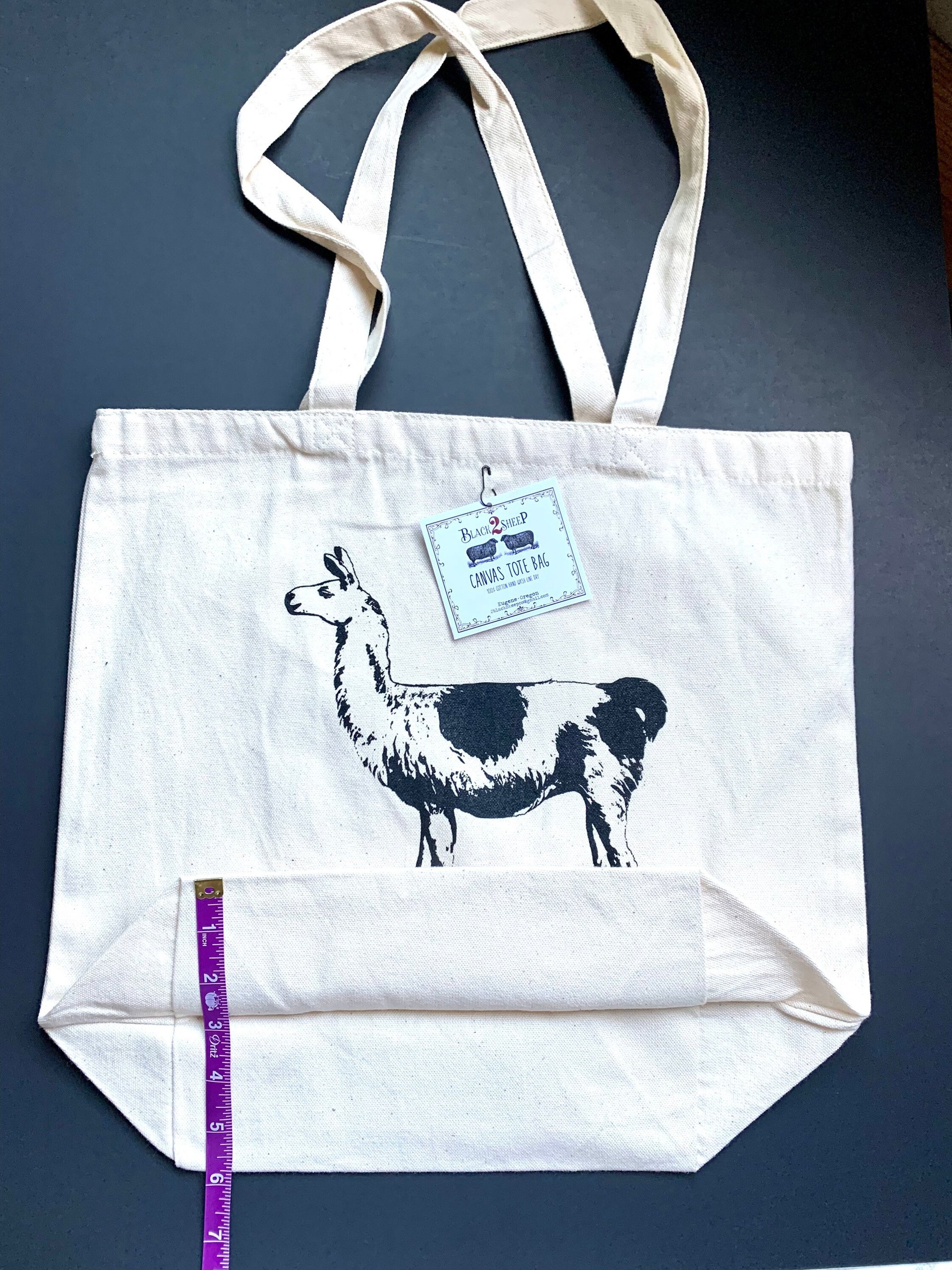 Canvas Llama Tote Bag