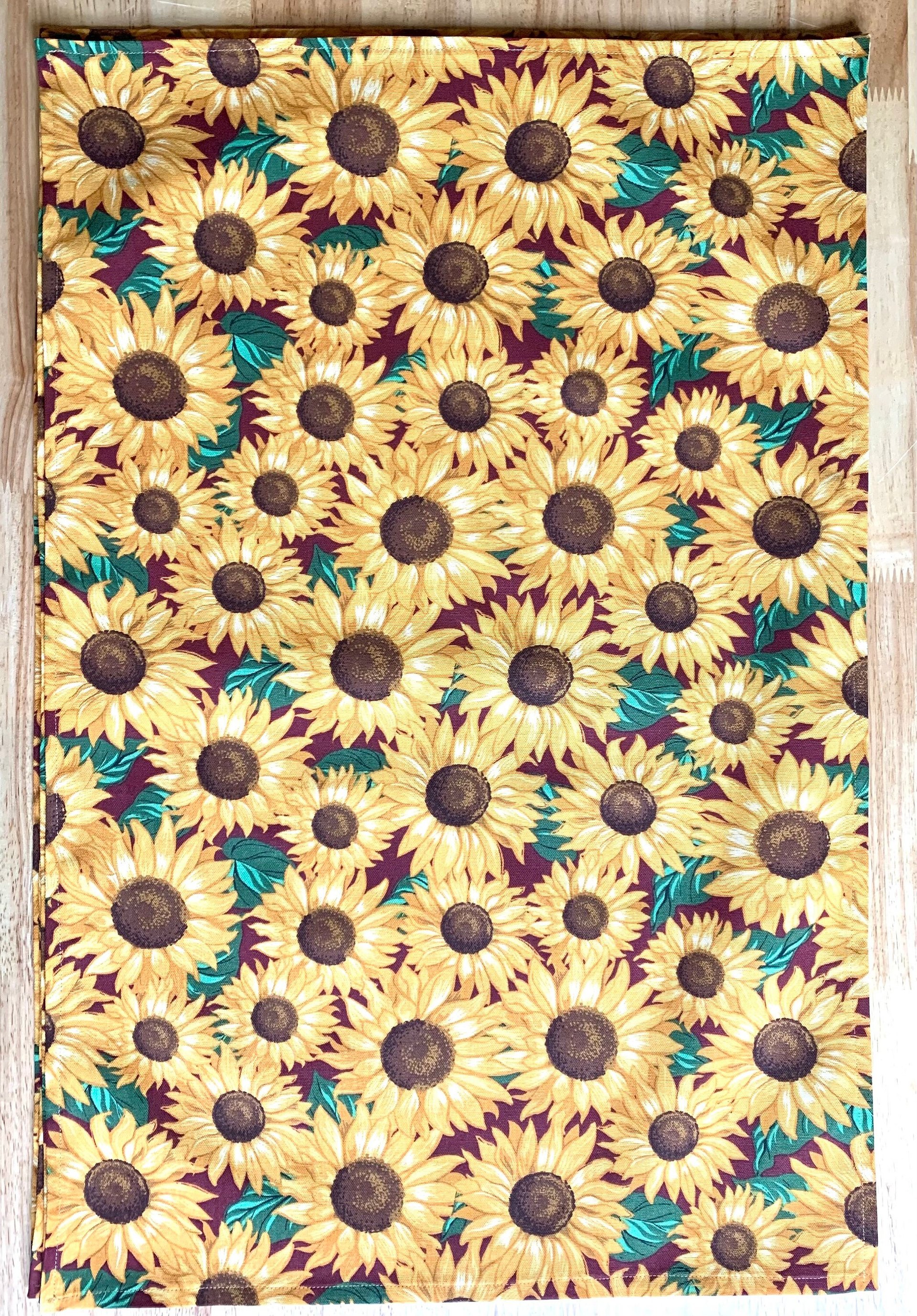 Sunflowers Chef Towel || Nature Inspired Kitchen Towel