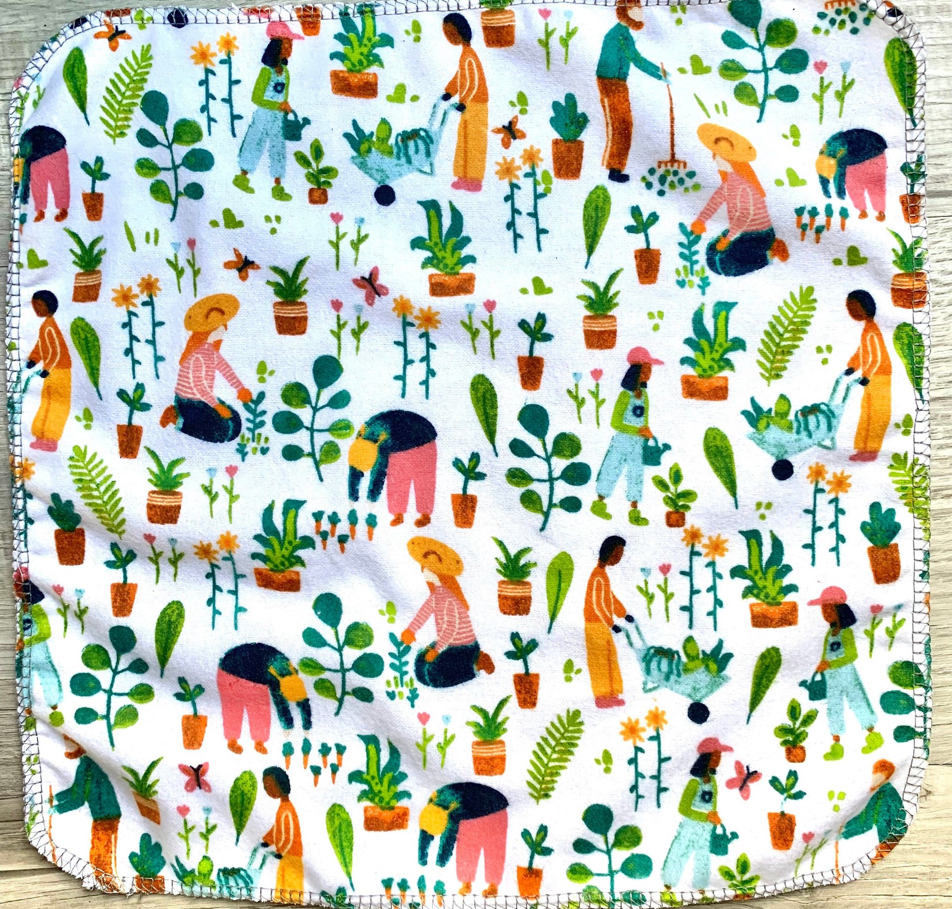 Garden Time Paperless Towels || Unpaper Towels || Eco Sustainable Zero Waste Kitchen 12x12 Sheets