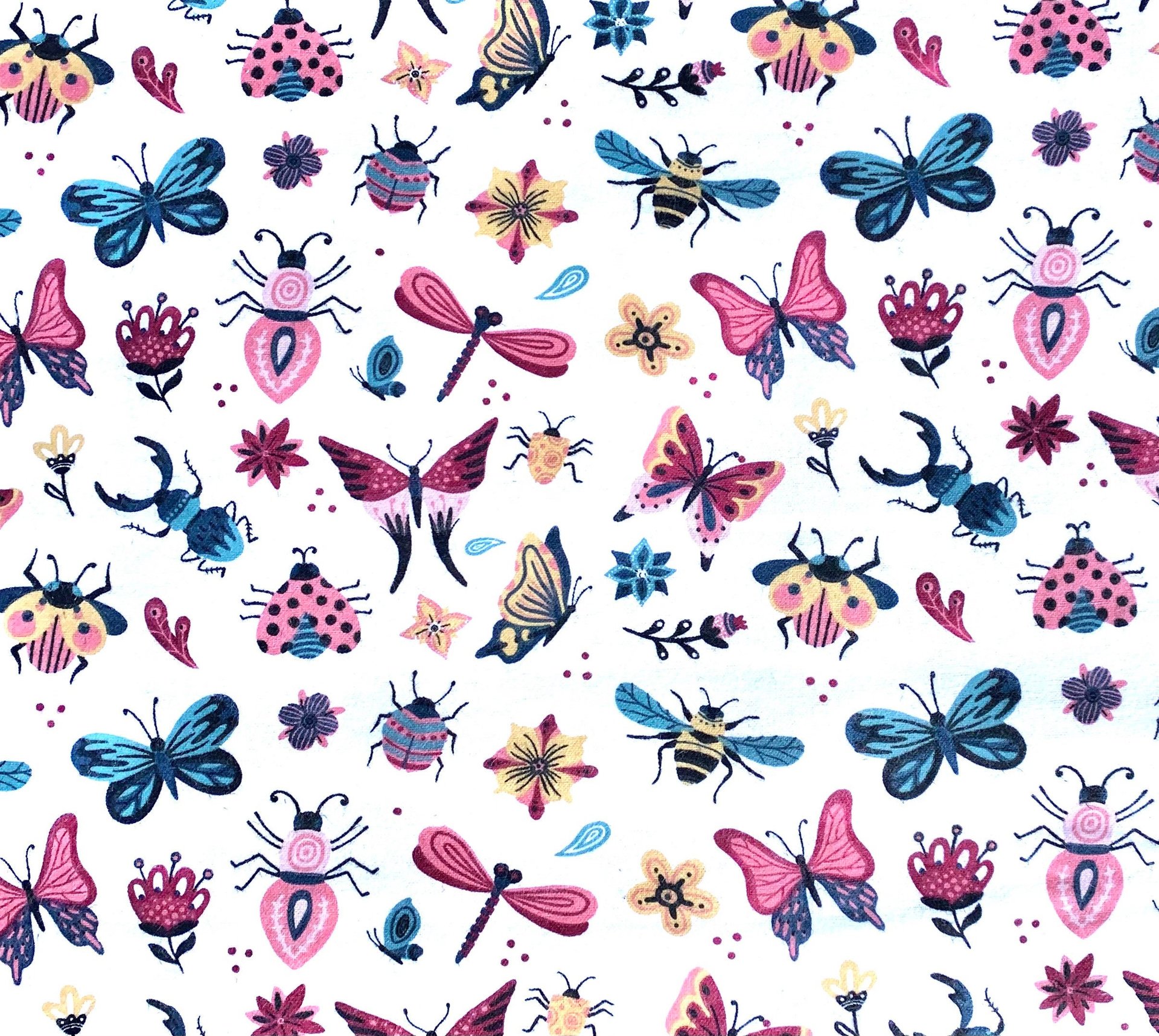 Bugs Beetles & Butterflies Paperless Towels || Unpaper Towels || Eco Kitchen