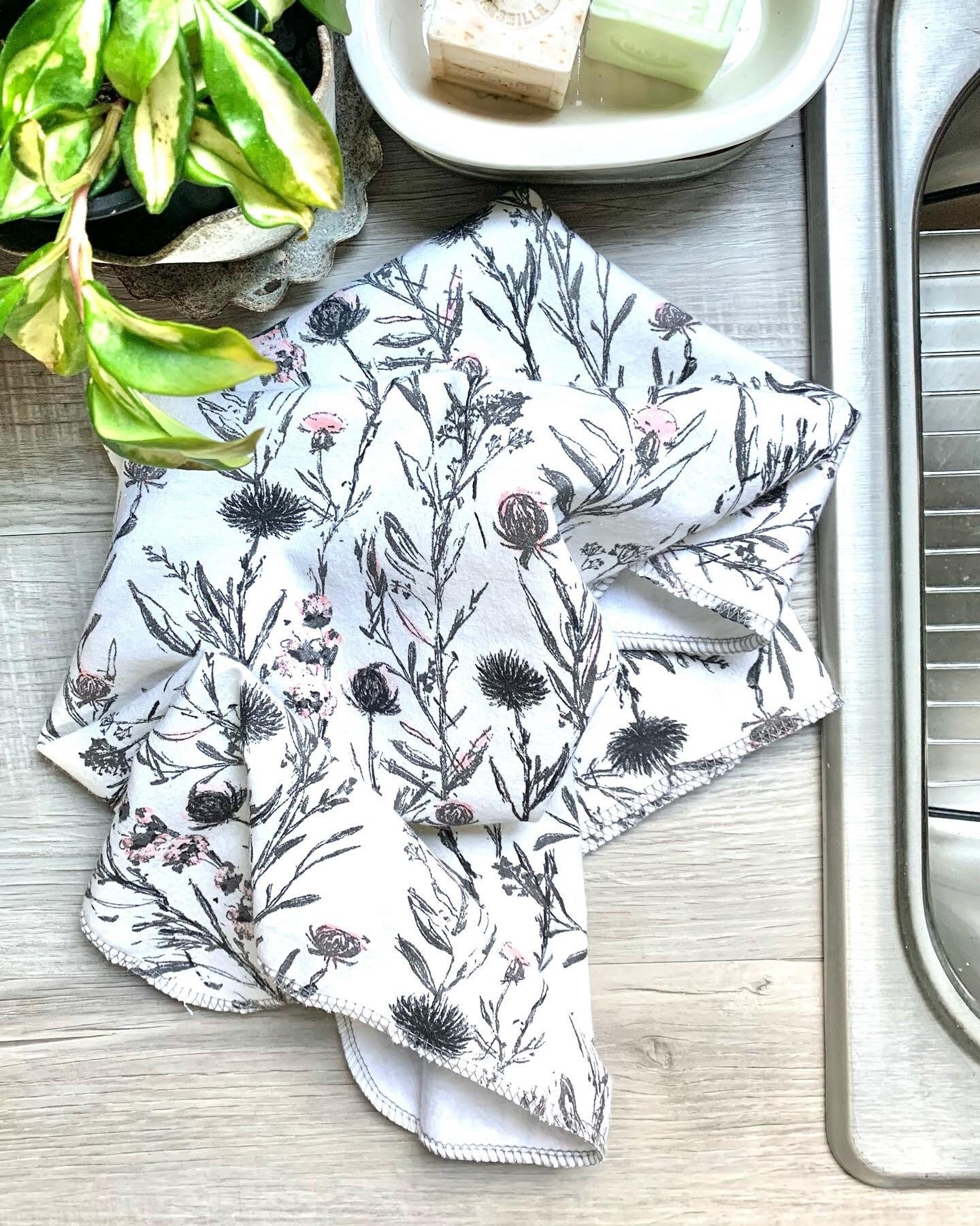 Wild Botanicals Paperless Towels || Unpaper Towel Florals || Zero-Waste Kitchen