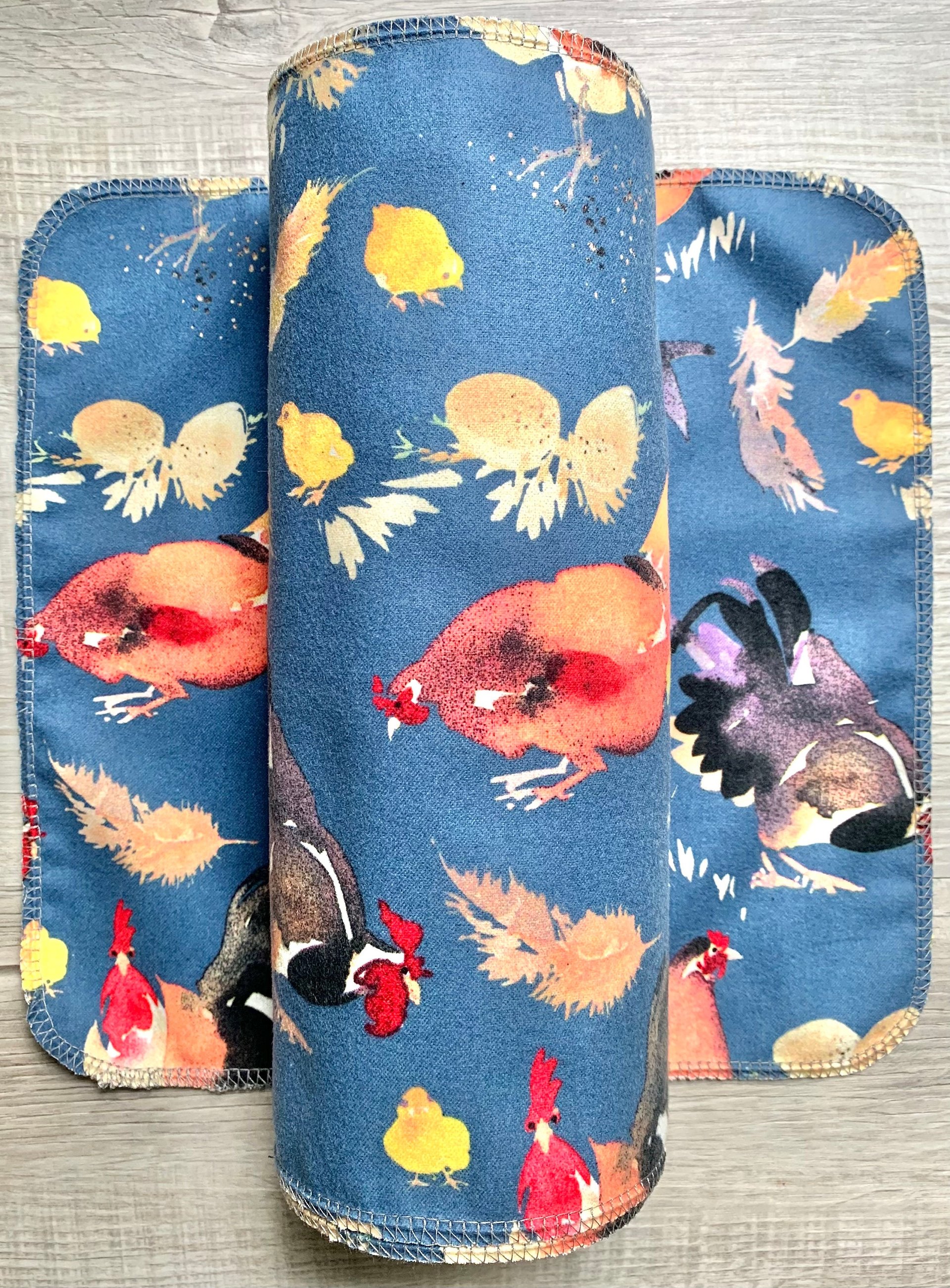 Chickens & Roo's Paperless Towels || Unpaper Towels || Eco Sustainable 12x12 Sheets