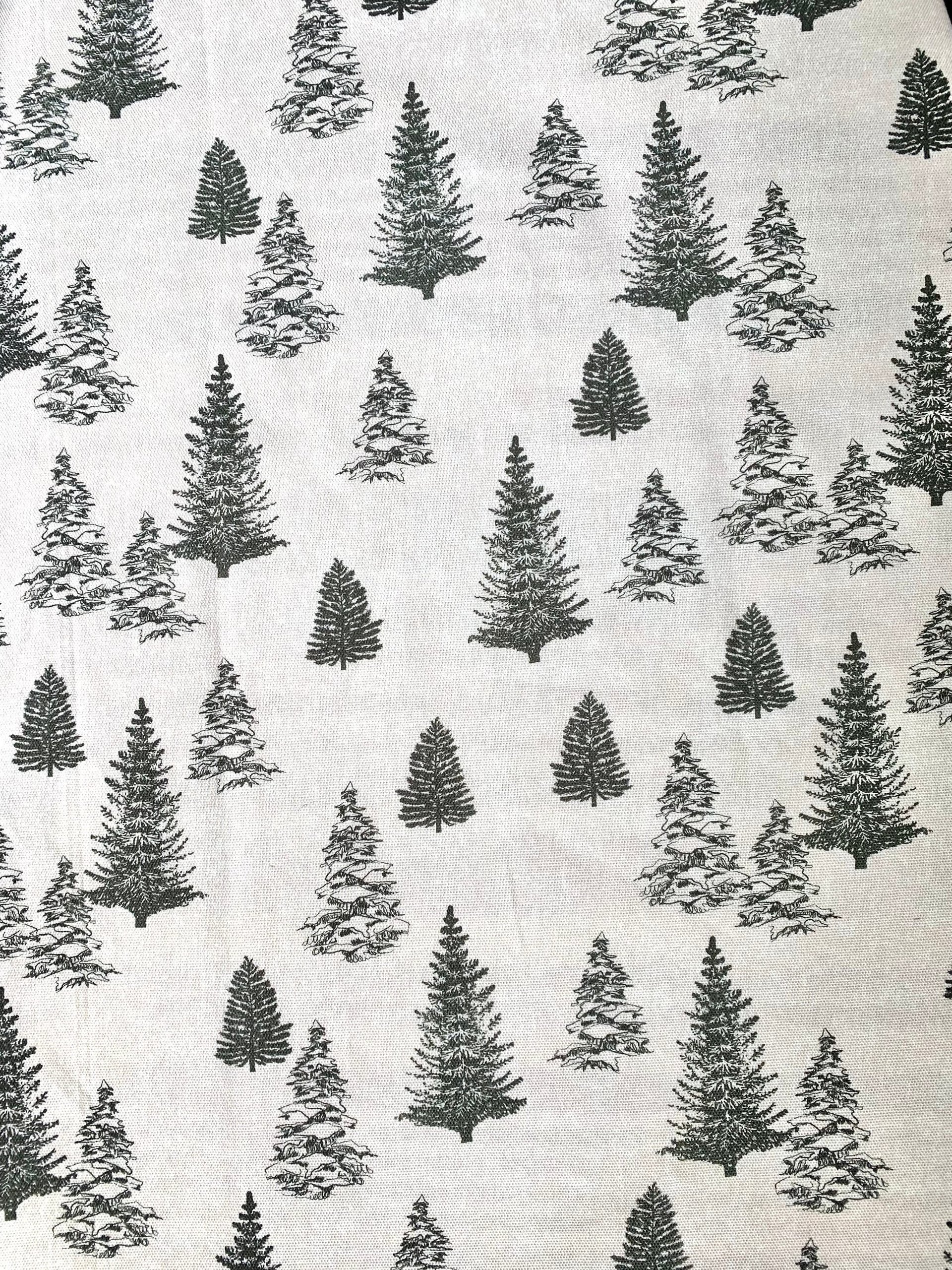 Pine Trees Chef Towel || Pine Trees Kitchen Towel || Flour Sack Towel