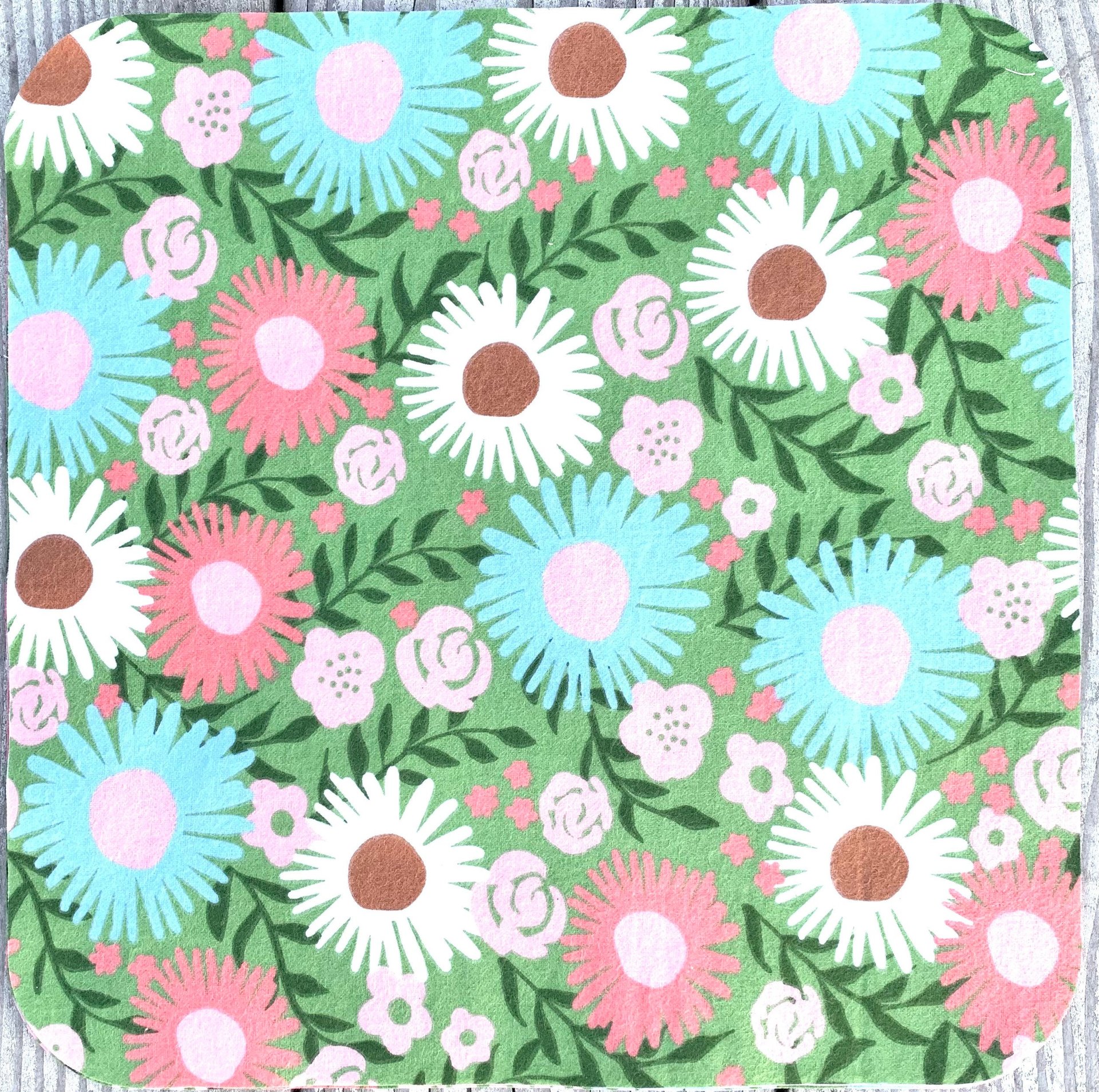 Flowers•on•Green Paperless Towels || Unpaper Towels || Eco-alternative zero waste kitchen goods 12x12 Sheets