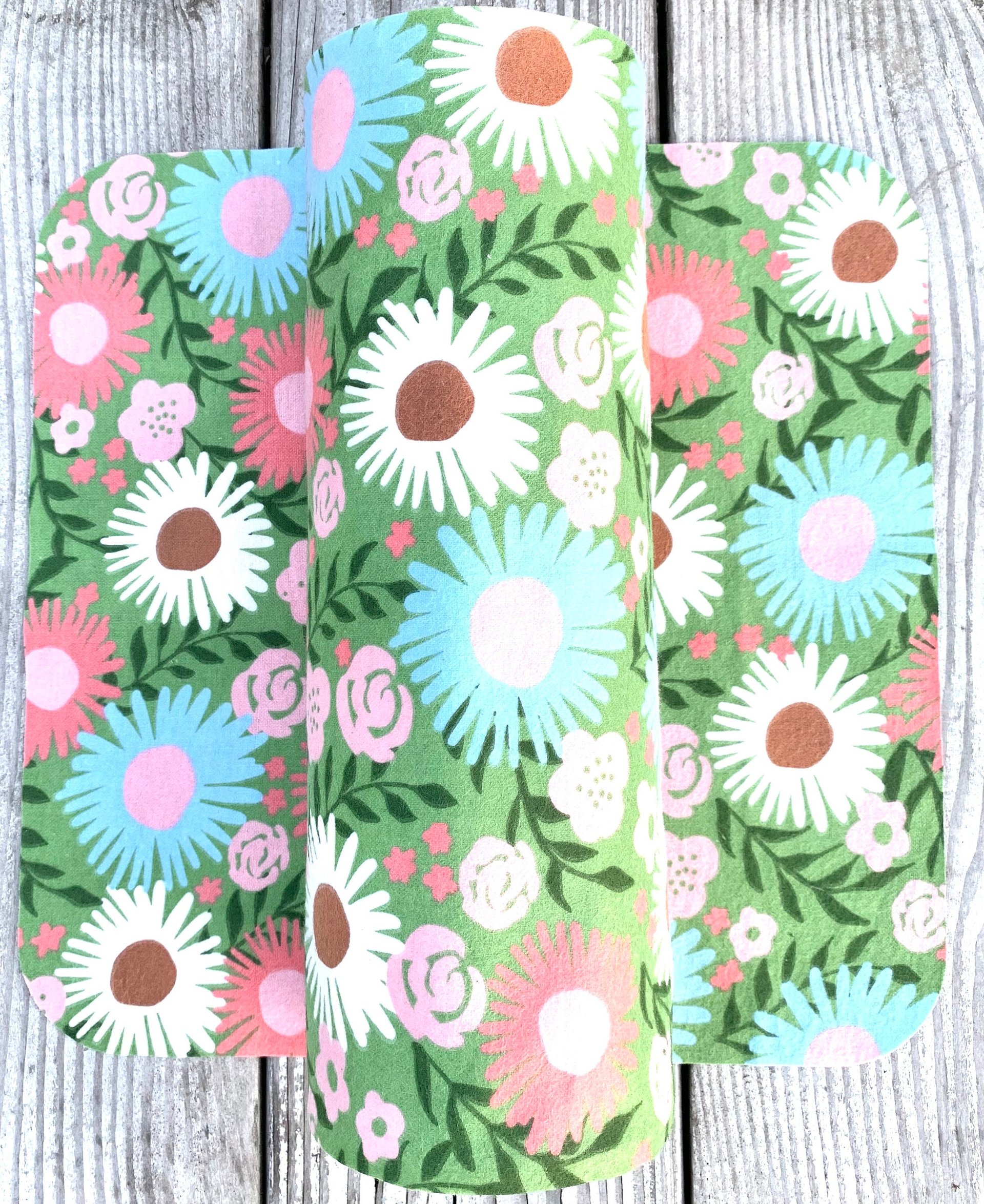Flowers•on•Green Paperless Towels 