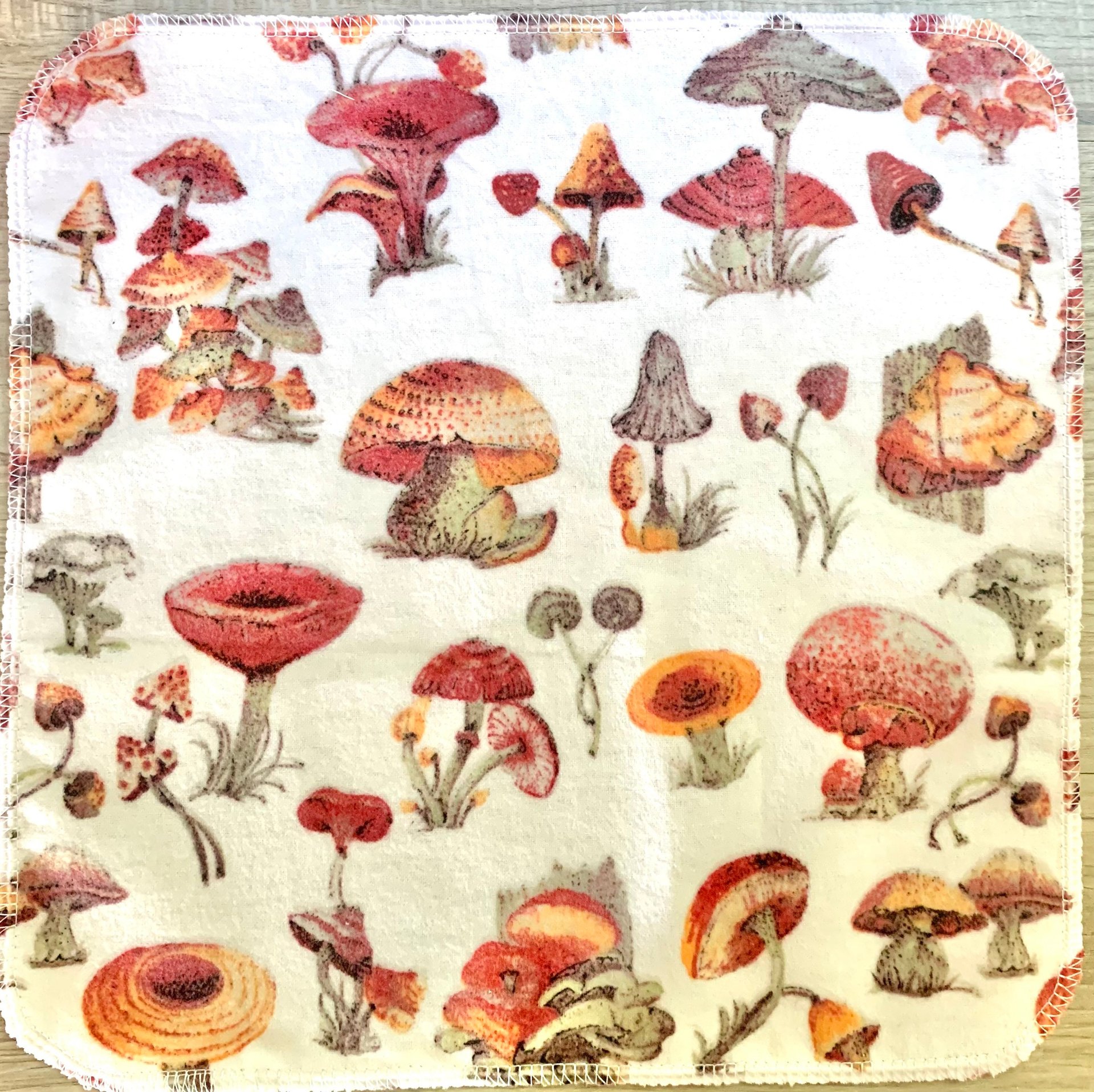 Natural Mushrooms Paperless Towels || Unpaper Towels || Eco-Friendly Gift || 12x12 Sheets