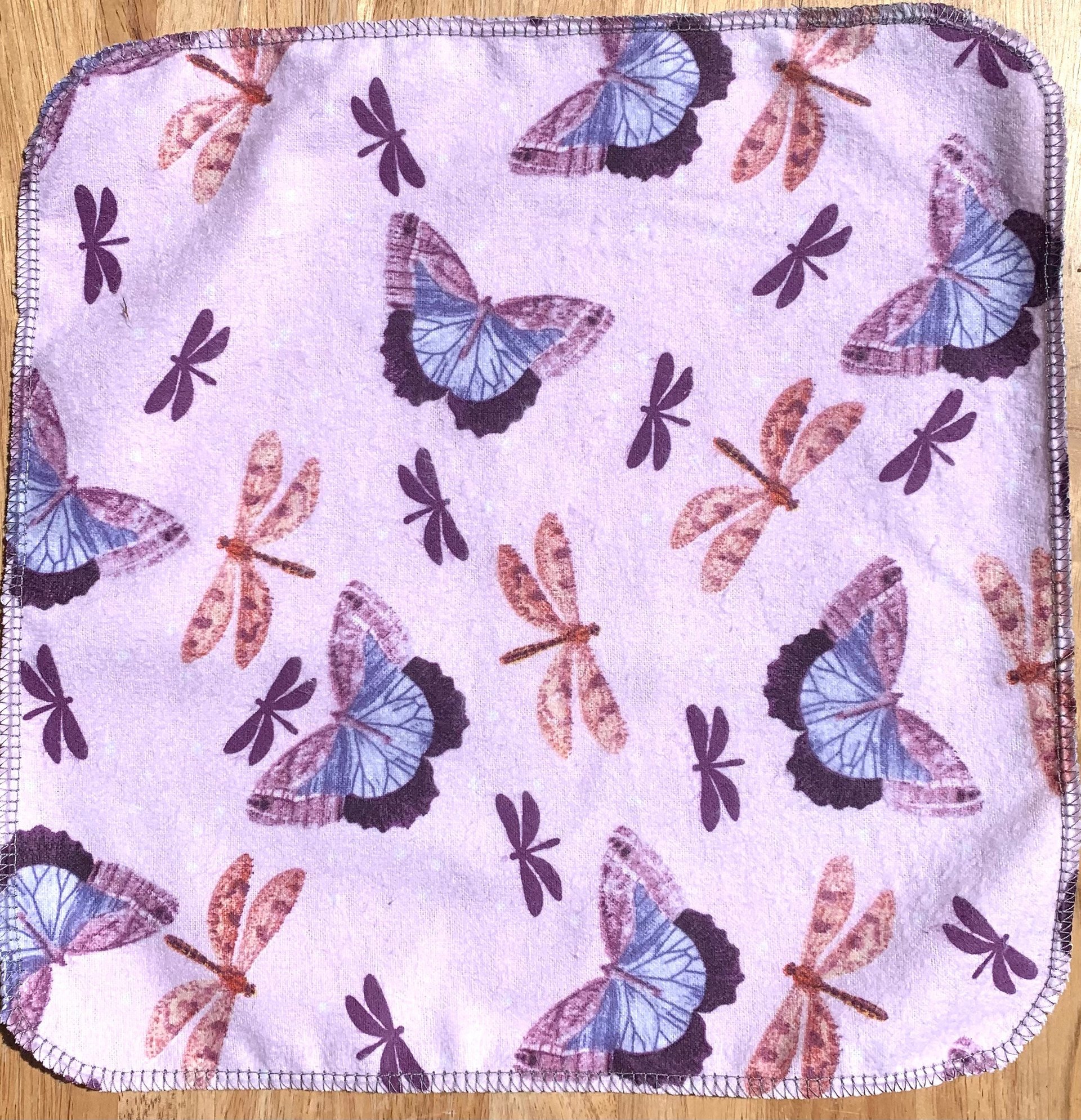 Dragonflies & Butterflies Paperless Towels || Unpaper Towels || Eco Sustainable Kitchen