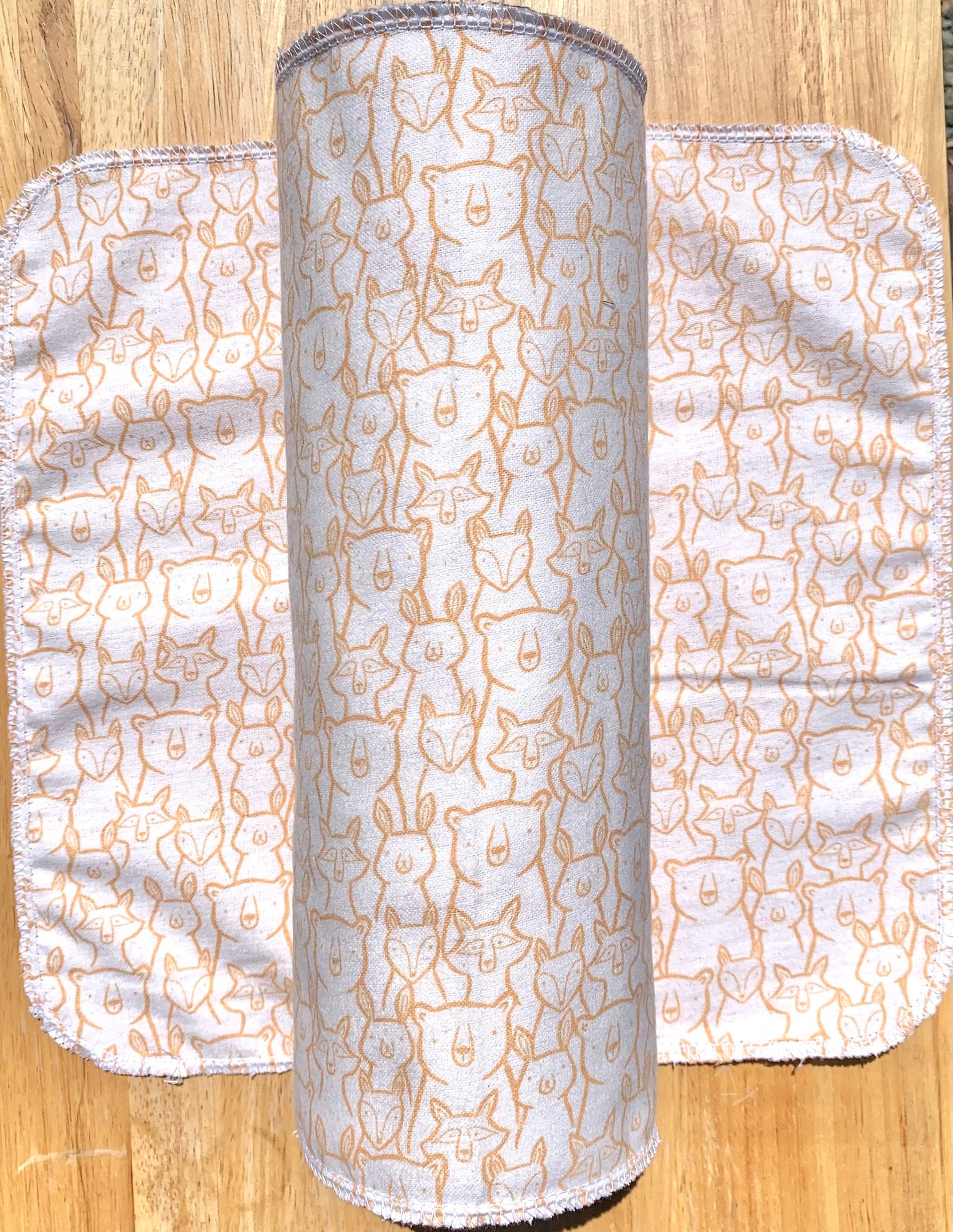 Wildlife Animals Paperless Towels || Unpaper Towels || Eco Kitchen Gift 12x12 Sheets