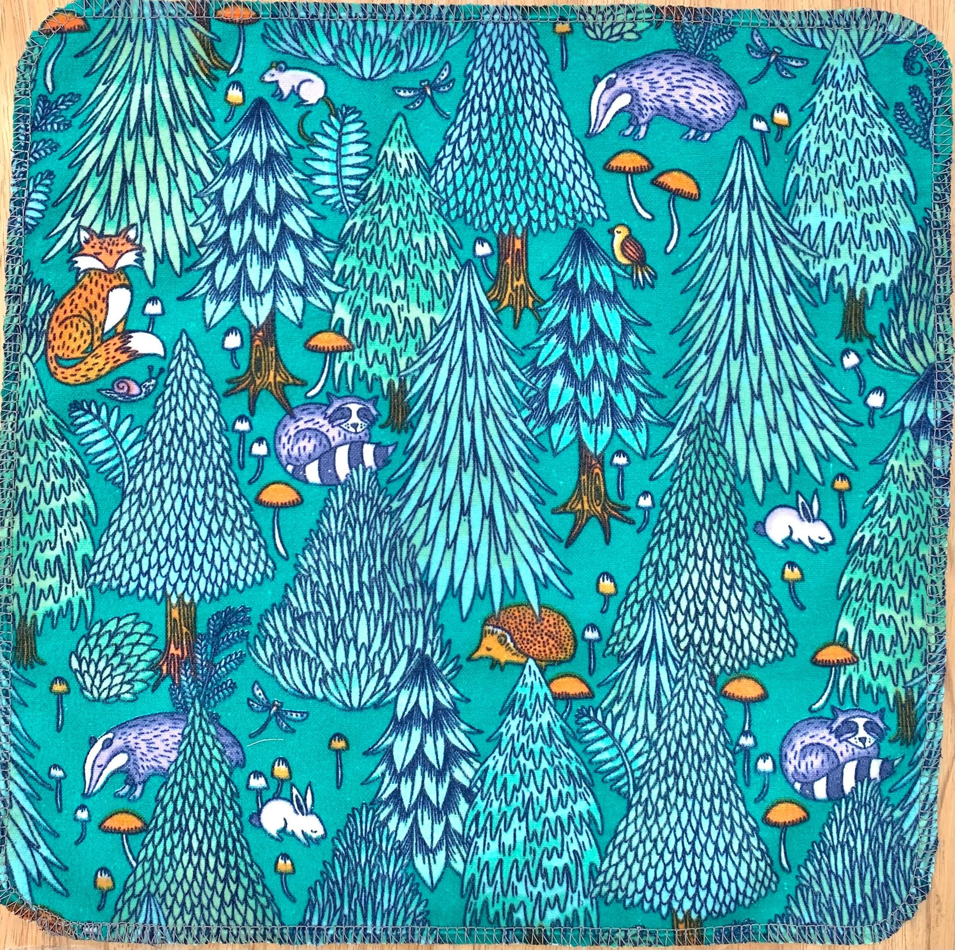 Woodland Forest Animals  Paperless Towels || Unpaper Towels || Eco Sustainable Kitchen