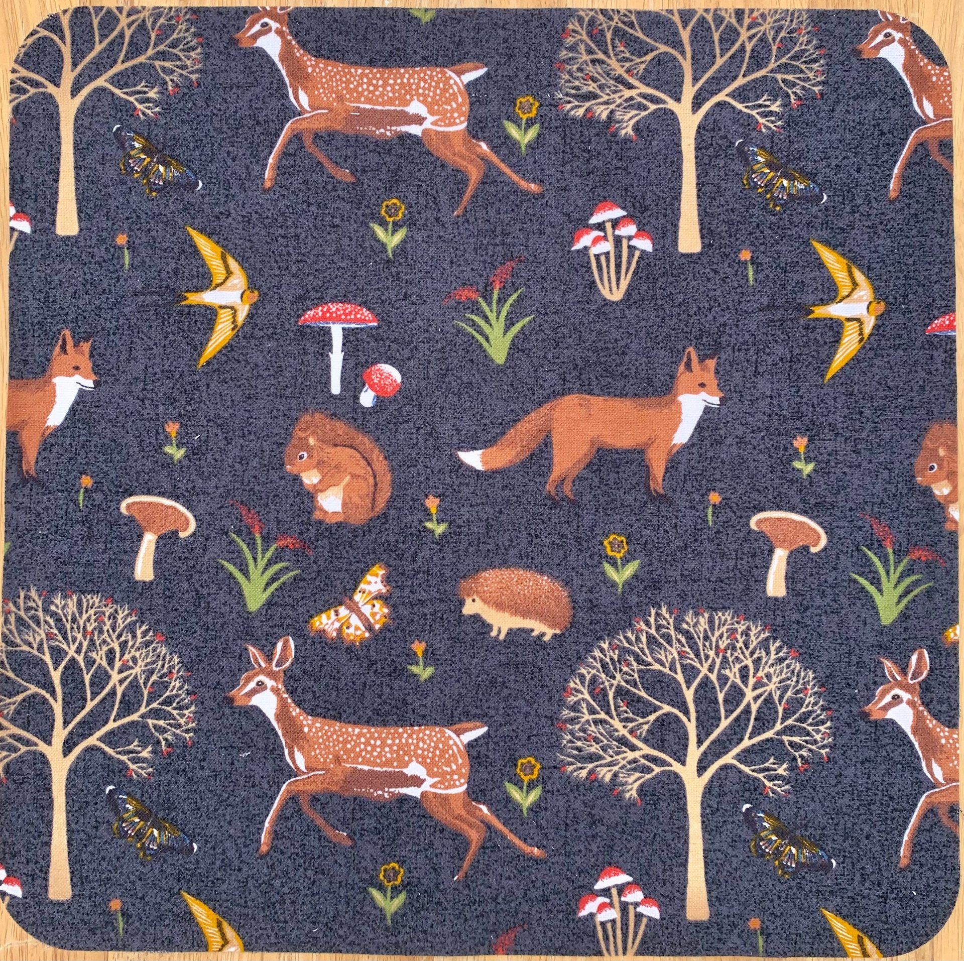 Woodland Animals Paperless Towels || Unpaper Towels || Eco Washable Paper Towels 12x12 Sheets