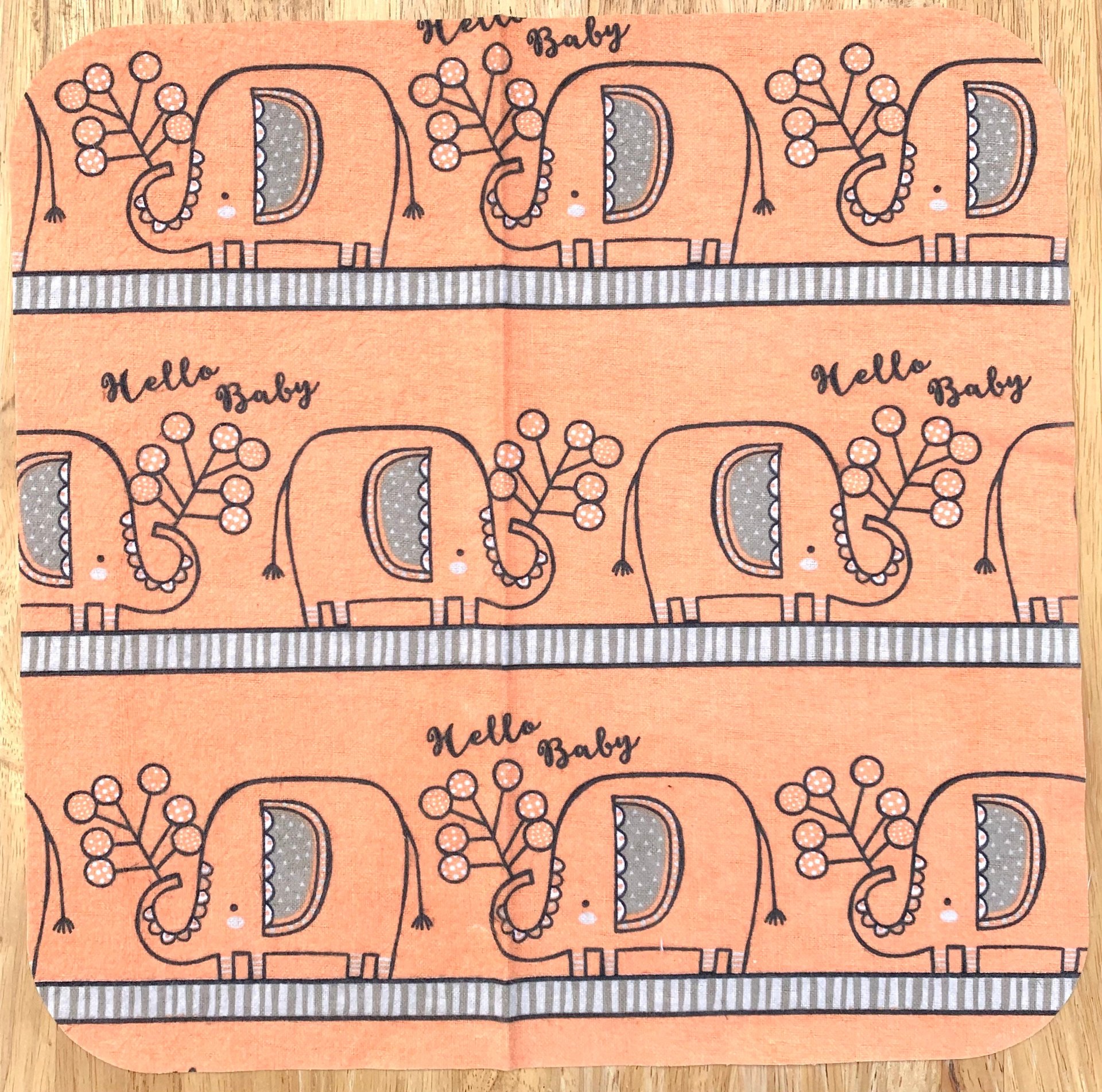 Elephants Paperless Towels || Unpaper Towels || 12x12 Sheets || Eco-Friendly Gift