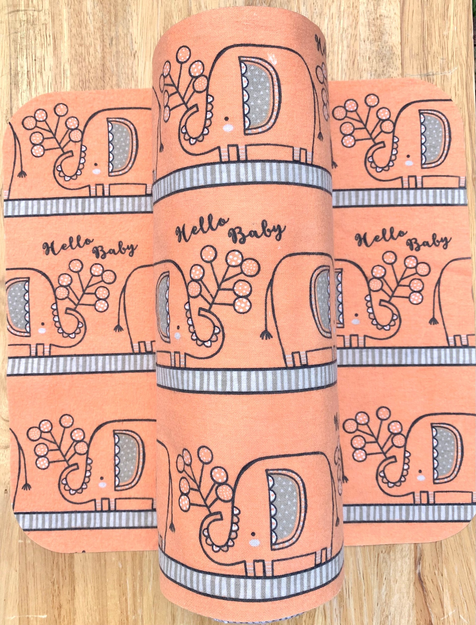 Elephants Paperless Towels || Unpaper Towels || 12x12 Sheets || Eco-Friendly Gift