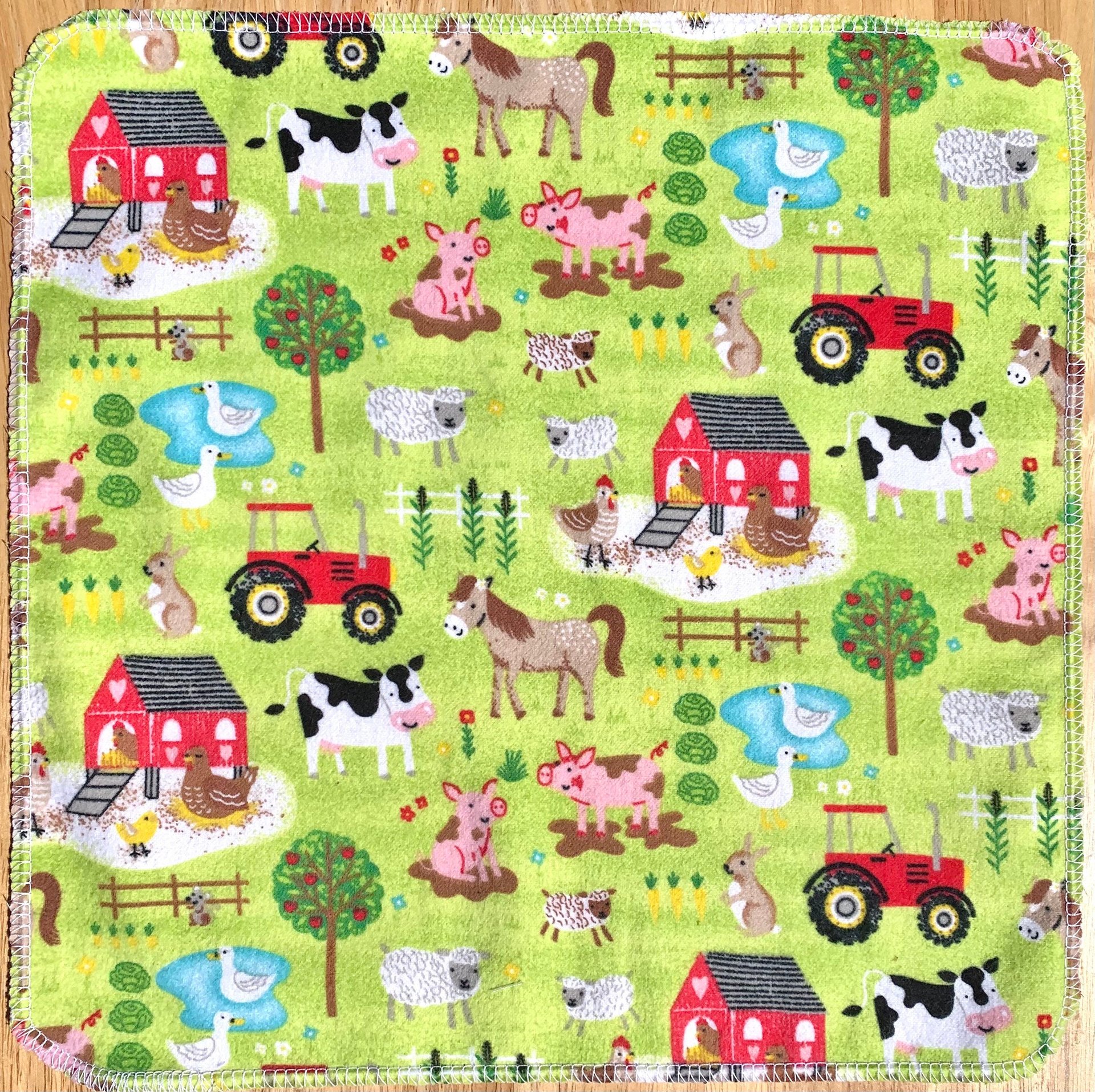 Farm Time Paperless Towels || Unpaper Towels || Eco Sustainable 12x12 Sheets