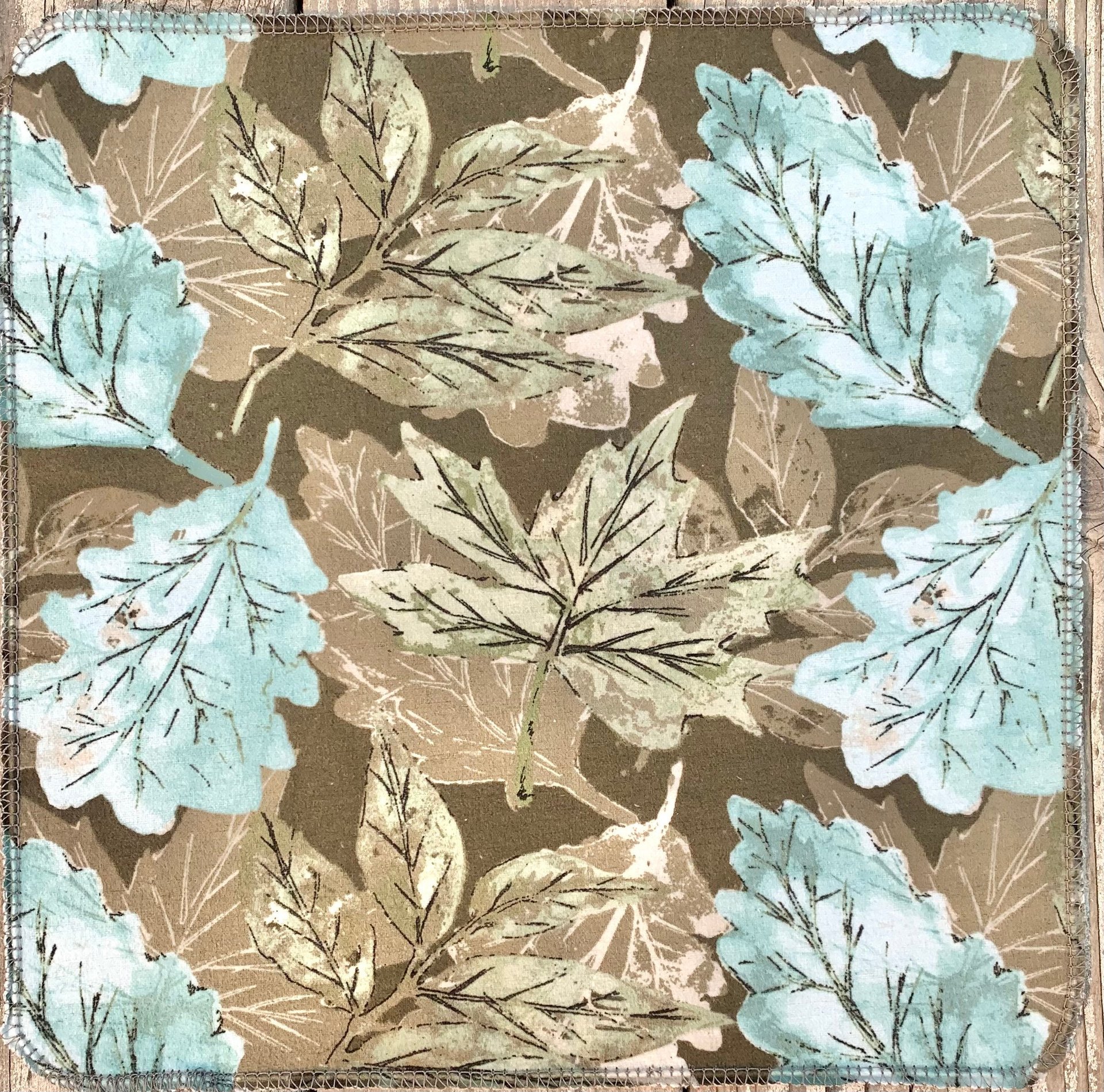 Meadow Leaves Paperless Towels || Unpaper Towels || Eco Kitchen Botanical Gift || 12x12 Sheets