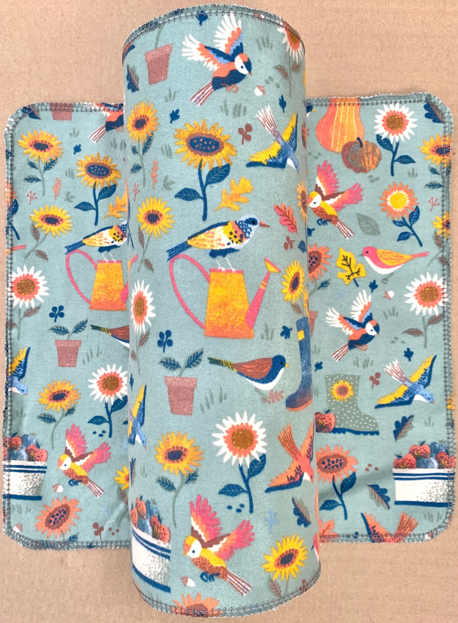 Nature Garden Fun Paperless Towels || Unpaper Towels || Eco Zero-Waste Kitchen Gift 12x12 Sheets