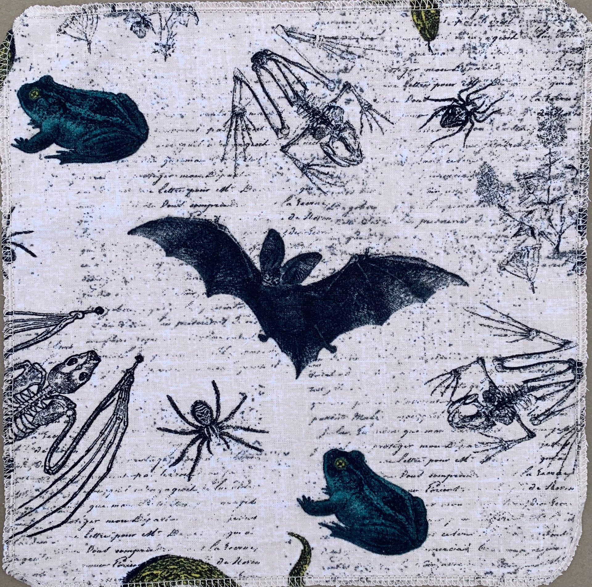 Spooky Bats Paperless Towels || Unpaper Towels || Eco Sustainable 12x12 Sheets