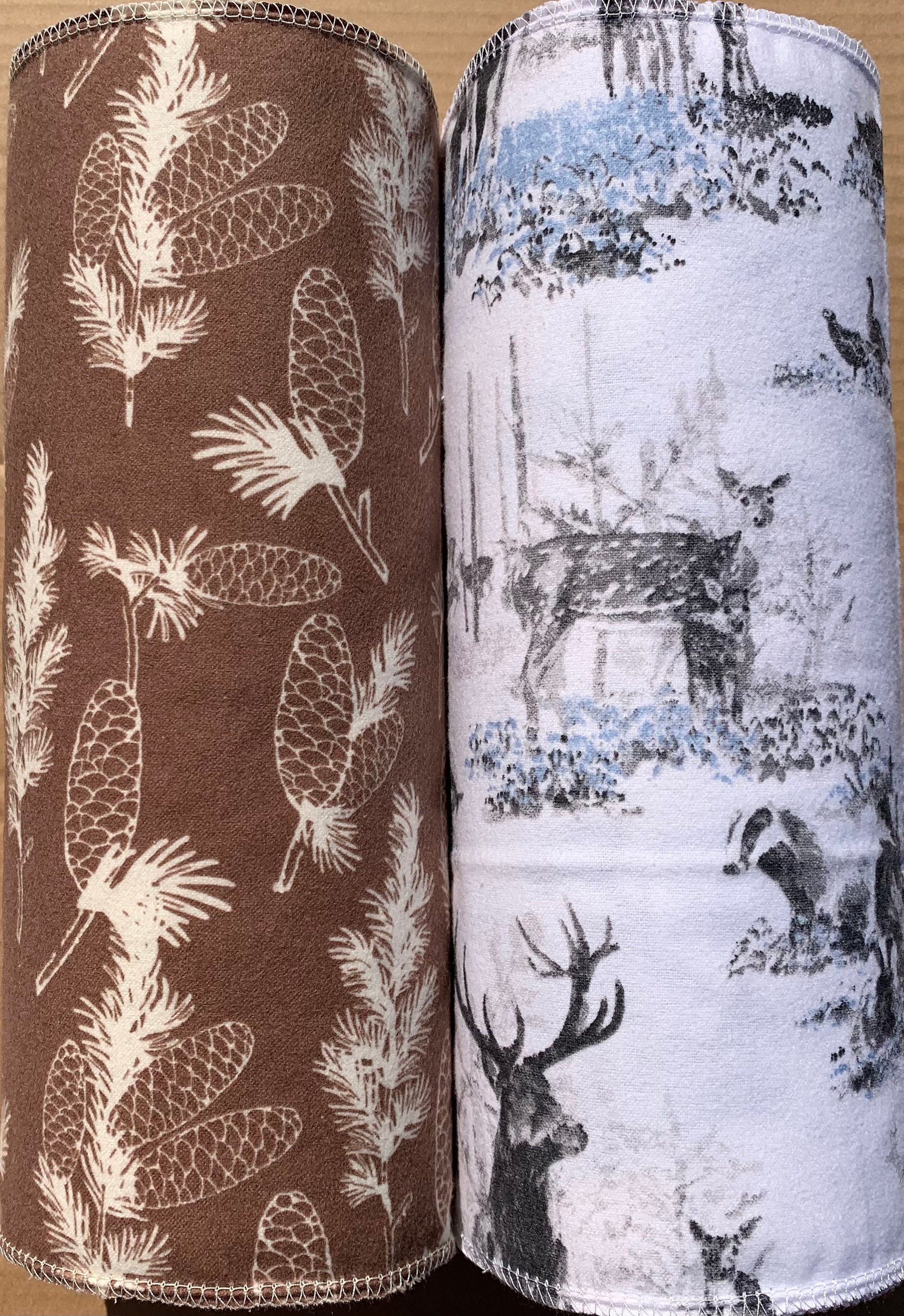 Snow Forest Trio Paperless Towels || Unpaper Towels || Zero Waste Kitchen Gifts 12x12 Sheets